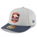 Men's Denver Broncos New Era Heather Gray/Navy 2018 NFL Sideline Road Low Profile 59FIFTY Fitted Hat 3058527